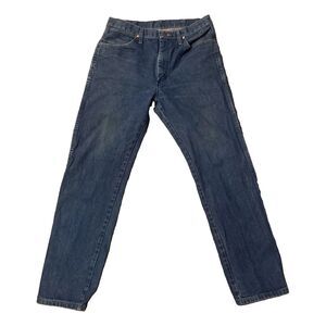 Wrangler 13MWZ 33x32 Men's Straight Regular Fit Jeans Medium Wash (fit 30x30)